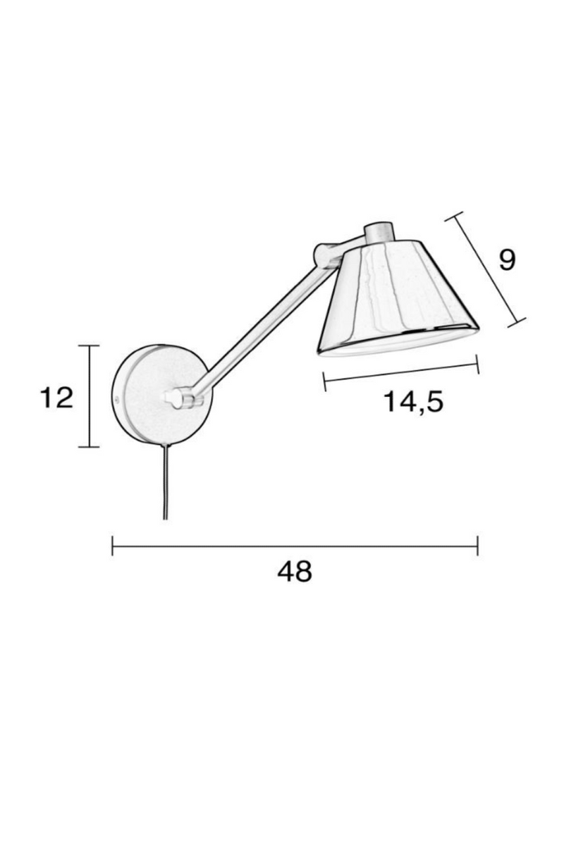 Black Wall Lamp | Zuiver Lub | Dutchfurniture.com