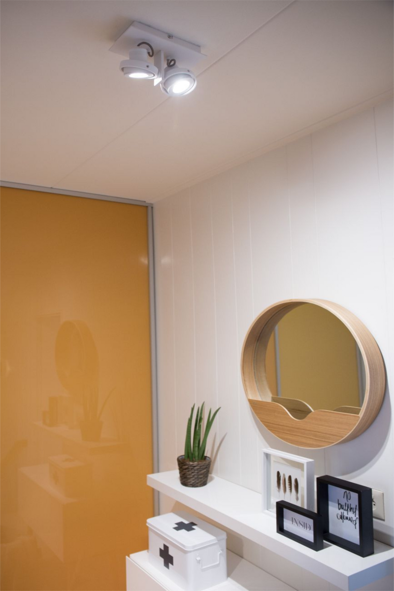 White Double Ceiling Spotlight | Zuiver Luci | DutchFurniture.com