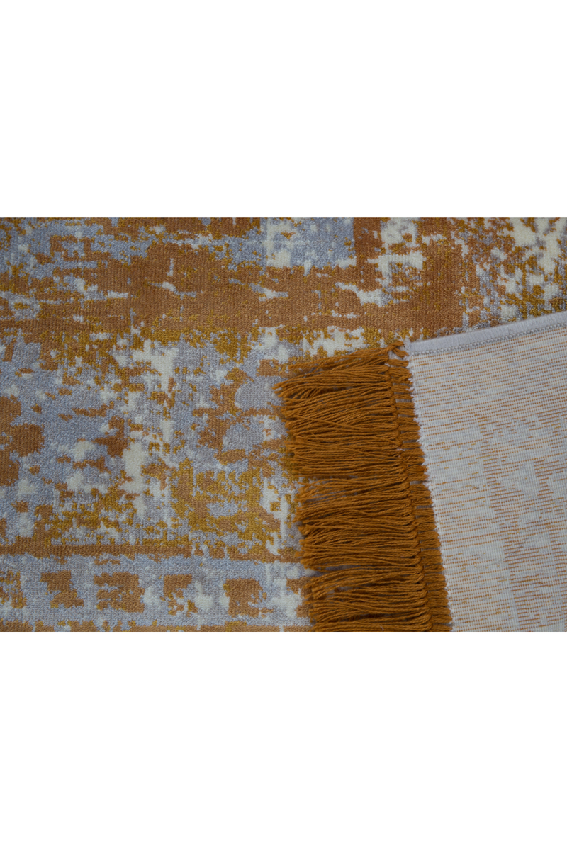 Vintage Yellow Fringe Area Rug 6'5" x 10' | Zuiver Marvel | Dutchfurniture.com