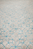 Blue Geometric Area Rug 5' x 7'5" | Zuiver Yenga | DutchFurniture.com