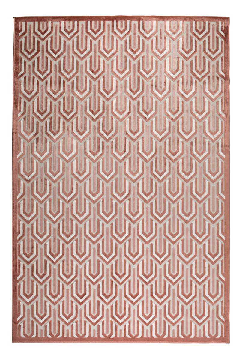 Pink Geometric Rug 5'5" x 8' | Zuiver Beverly | Dutchfurniture.com