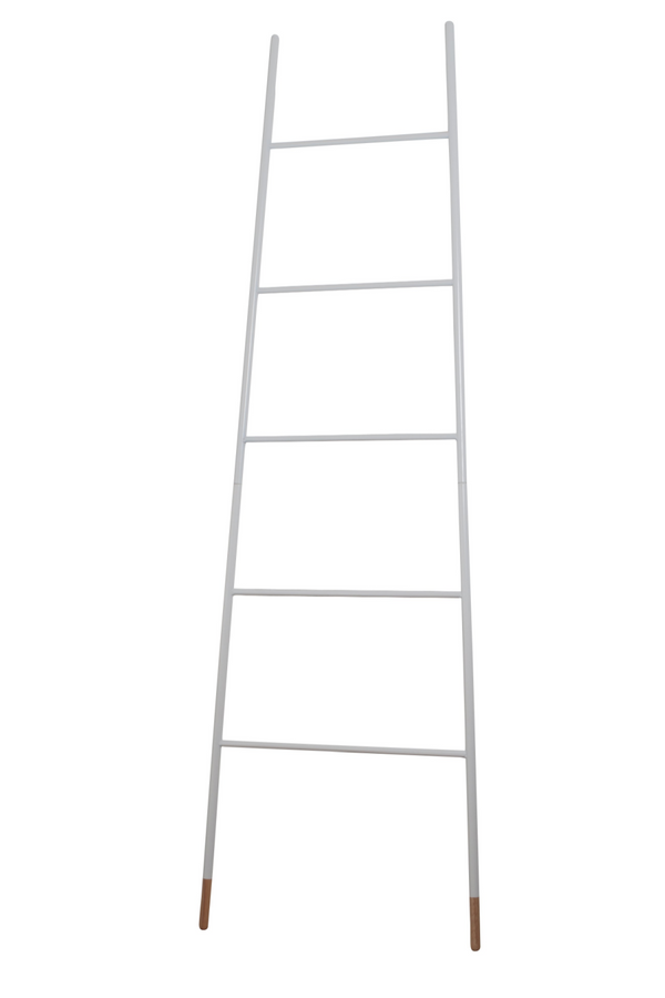 White Wooden Magazine Rack | Zuiver Ladder | Dutchfurniture.com