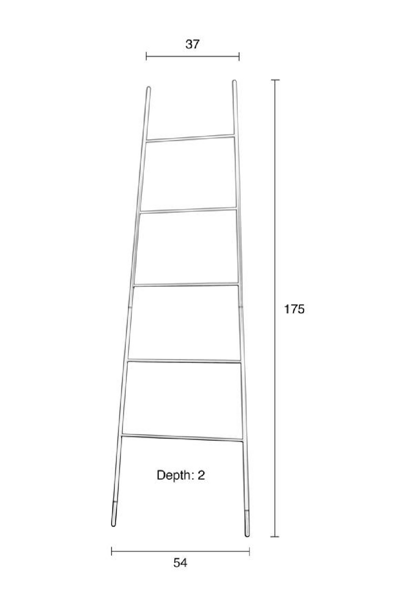 White Wooden Magazine Rack | Zuiver Ladder | Dutchfurniture.com
