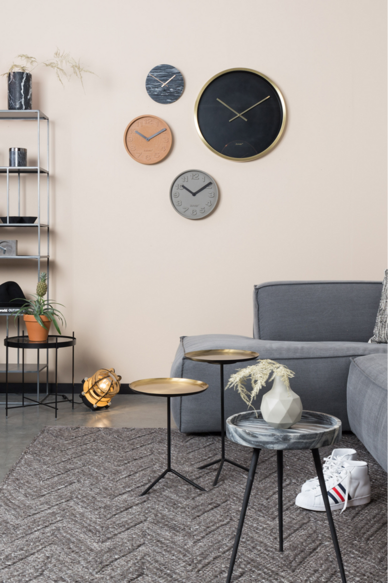 Black Round Wall Clock | Zuiver Time Bandit | DutchFurniture.com