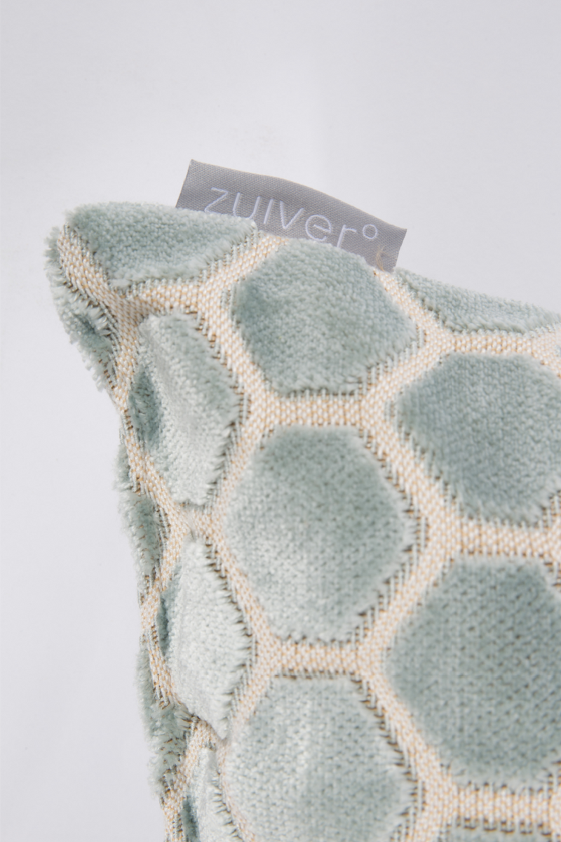 Teal Honeycomb Pillows (2) | Zuiver Monty | Dutchfurniture.com