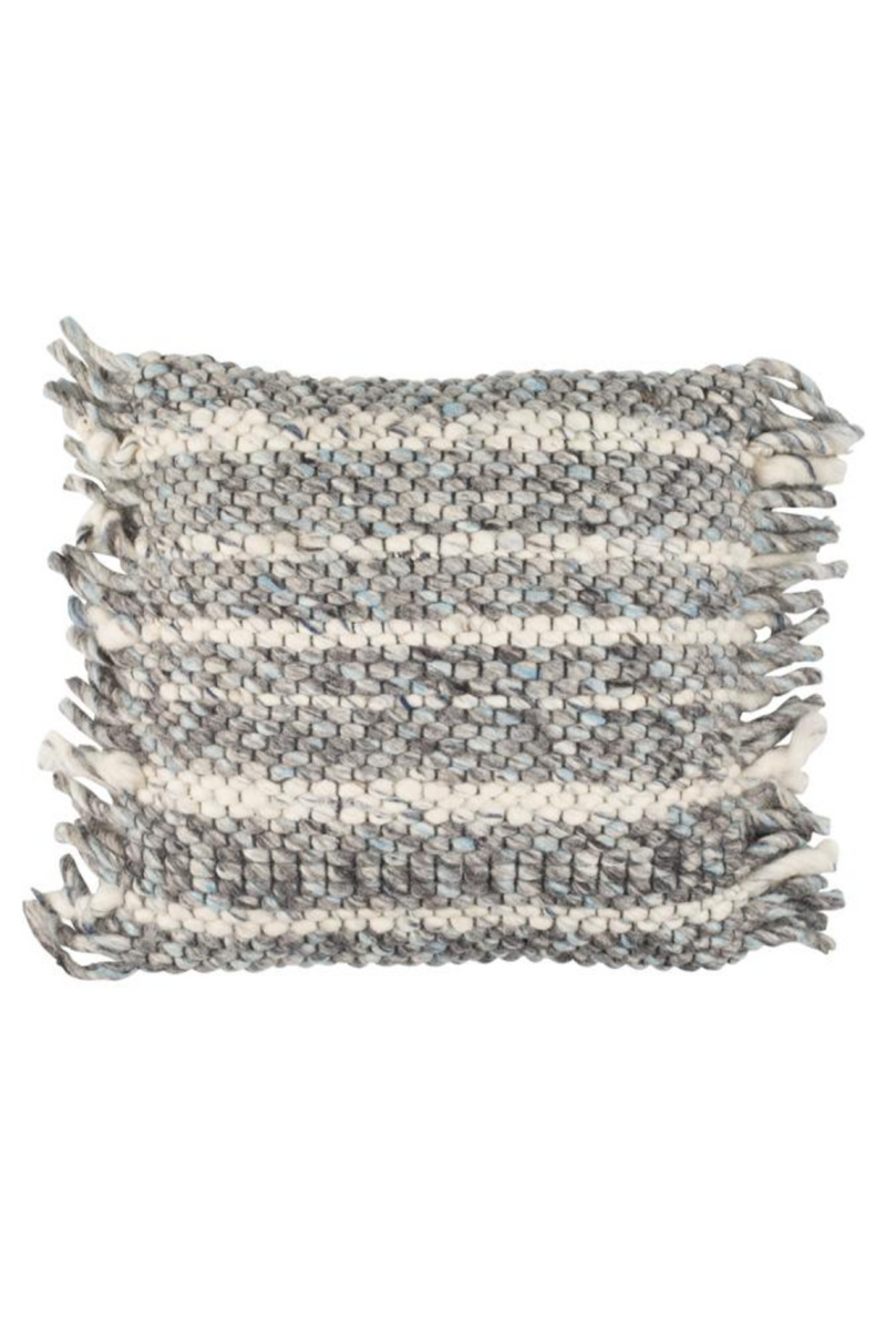 Gray Handwoven Throw Pillows (2) | Zuiver Frills | Dutchfurniture.com