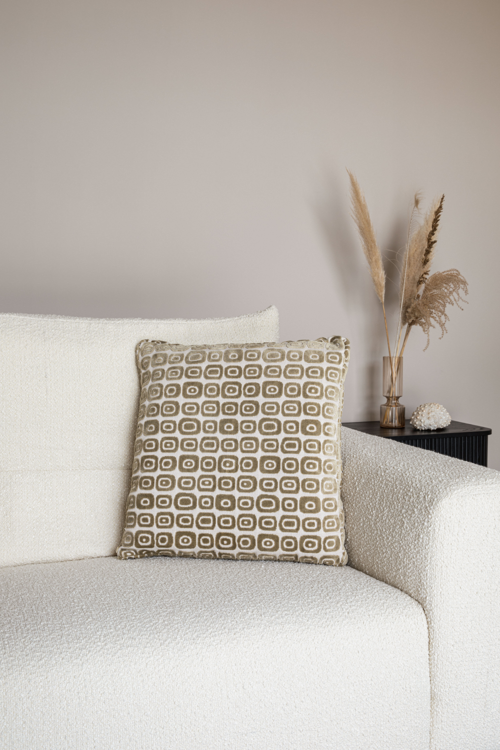 Beige Printed Throw Pillows (2) | Zuiver Cloud | Dutchfurniture.com